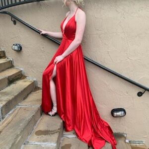 Sherri Hill long red prom/special occasion dress
